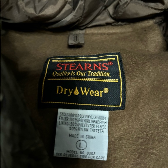 Stearns rain coat camo fleece lined - Picture 2 of 4